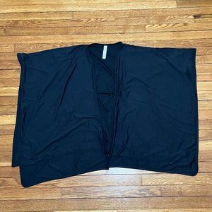 The Balance Collection Women's Black Cardigan Shawl Poncho Sweater Top OS